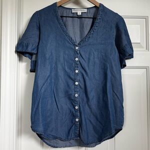 Chelsea & Theodore Button Down Denim Shirt
